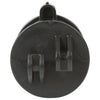 Electric Fence Insulator, Screw-On, Black, 25-Pk