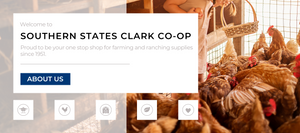 Welcome to Southern States Clark Co-Op, proud to be your one stop shop for farming and ranching supplies About Us