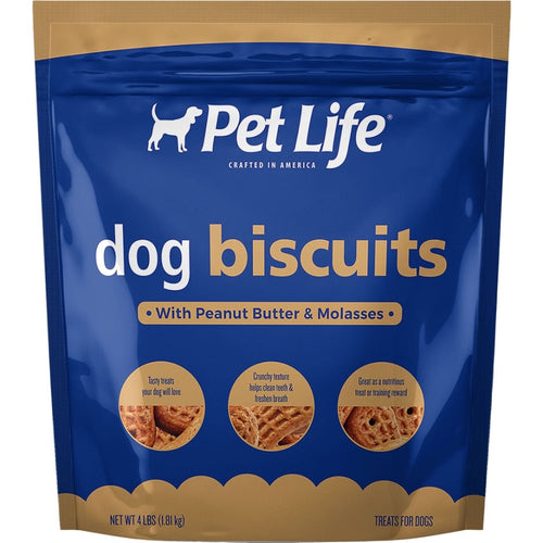 Pet Life Dog Biscuits (Peanut Butter/Molasses, 4-lb)