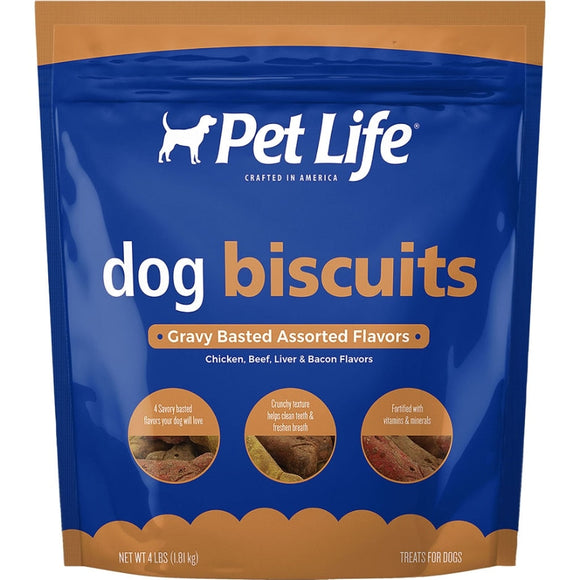 Pet Life Dog Biscuits (Peanut Butter/Molasses, 4-lb)